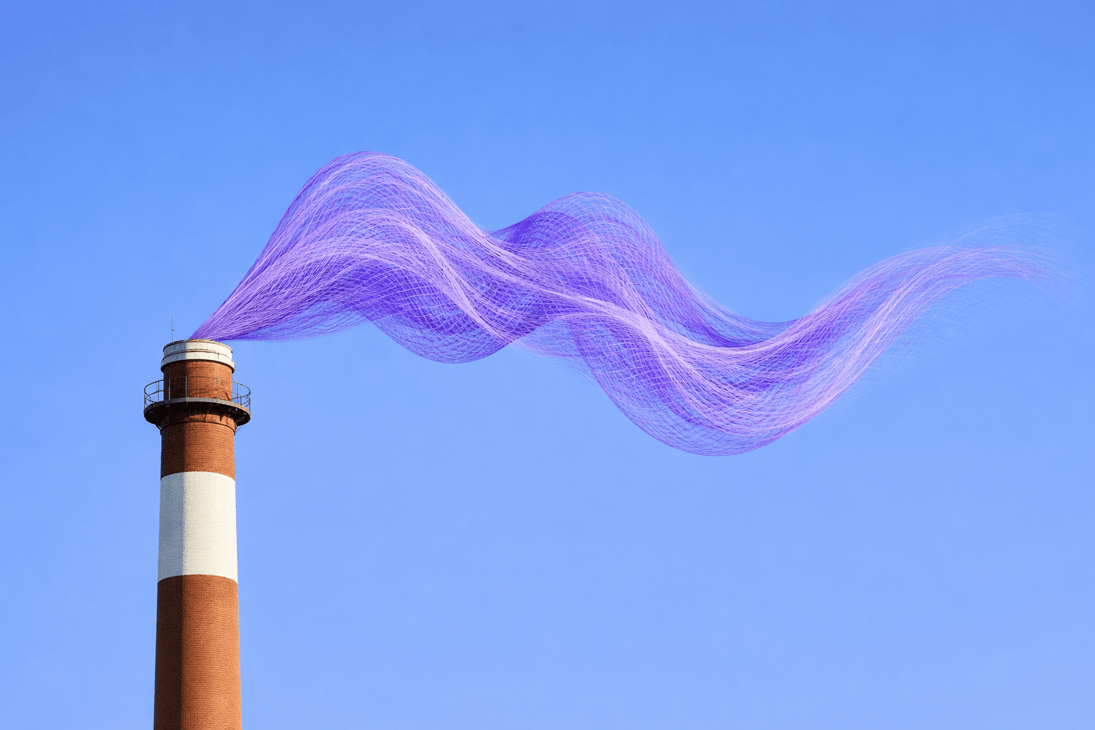 Abstract mesh smoke visual